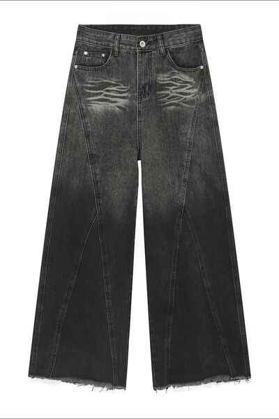 Raw Hem Jeans with Pockets - Damned Threads